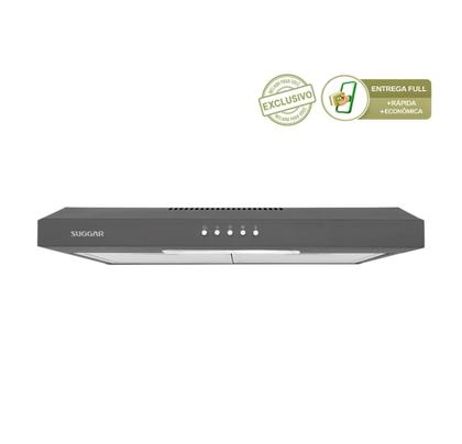 Imagem de Depurador E Exaustor De Ar Suggar Slim 60cm 3 Velocidades Titanium
