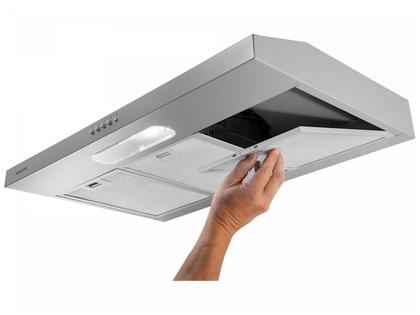 Imagem de Depurador e Exaustor Suggar Slim 80cm Prata 3 Velocidades Dupla Filtragem