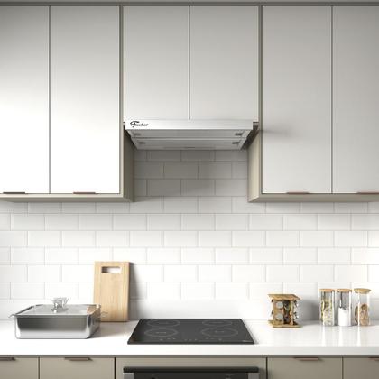Imagem de Depurador Embutir 60cm Branco E Inox Slim 127v - Fischer