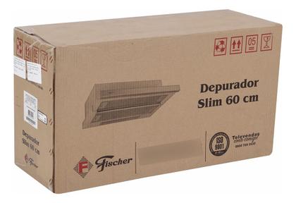 Imagem de Depurador Embutir 60cm Branco E Inox Slim 220v - Fischer