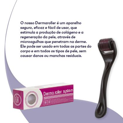 Imagem de Dermaroller 0,5mm Estética Facial Crescimento Barba Cabelo