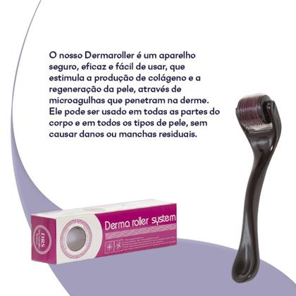 Imagem de Dermaroller 1mm 540 Agulhas Anti Rugas Cabelo Barba DRS