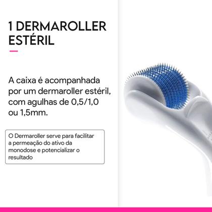 Imagem de Dermaroller e 2 ampolas concentradas DMAE,  Antirrugas, Concentrado, Lifting, Rejuvenescimento