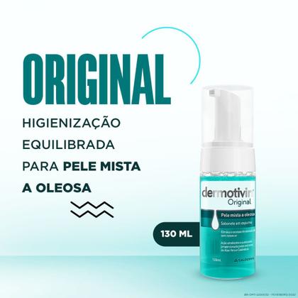 Imagem de Dermotivin Original Sabonete em Espuma para Pele Mista ou Oleosa 130ml