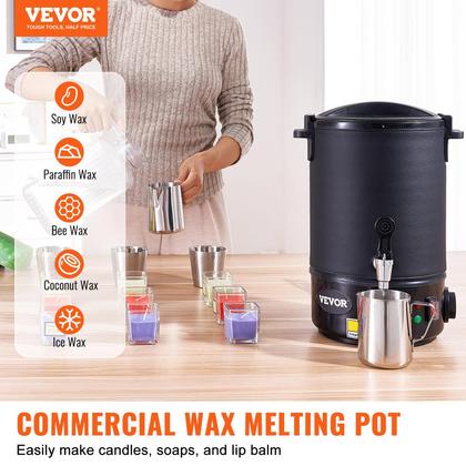 Imagem de Derretedor de cera VEVOR 6.5L elétrico de grande capacidade com temperatura de 9 níveis