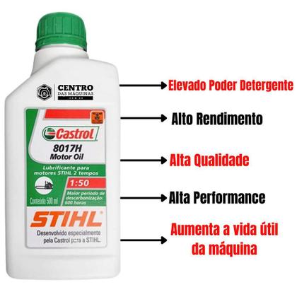 Imagem de Derriçadeira Kawashima Colhedora de Café Com Haste Curta e Mãozinha Dupla + Óleo 2T Castrol Stihl