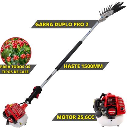 Imagem de Derriçadeira Mãozinha Mecânica de Colher Café Kawashima Com Braço Longo 150cm + Óleo Castrol Stihl