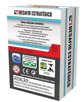 Imagem de Desafio Estratégico Pokémon Escarlate e Violeta Rivais Predestinados Copag Cards Cartas Boosters