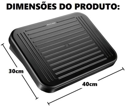 Imagem de Descanso Apoio de Pé Escritório até 50Kg Texturizada Antiderrapante Multi AC279 