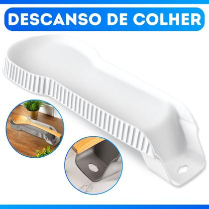 Imagem de Descanso De Apoio De Plástico Para Colher Talheres Plástico Cozinha