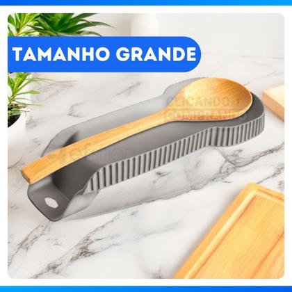 Imagem de Descanso De Apoio De Plástico Para Colher Talheres Plástico Cozinha