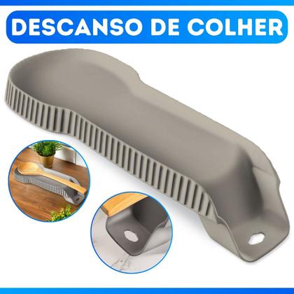 Imagem de Descanso De Apoio De Plástico Para Colher Talheres Plástico Cozinha