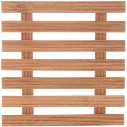 Imagem de Descanso de Bambu Apoio Para Panela Quente 17cm Lyor Quadrad
