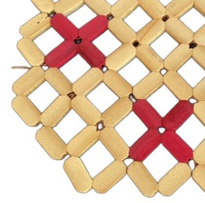 Imagem de Descanso de panela bambu redondo rosa ou verde - PLASFORM