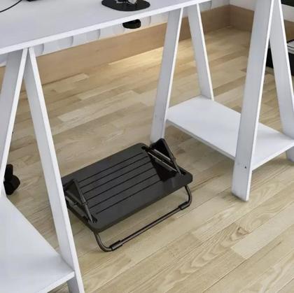 Imagem de Descanso Ergonômico Para Os Pés Apoio Pé Mdf Com Regulagem Proteção na Postura
