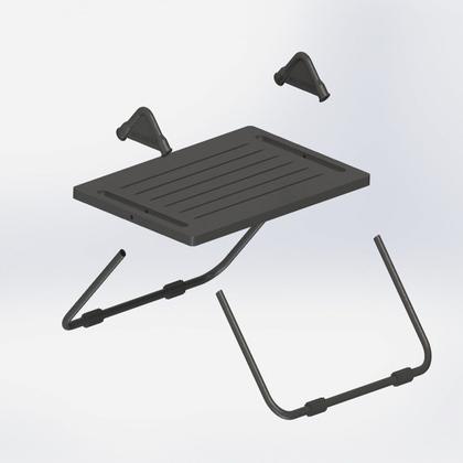 Imagem de Descanso Ergonômico Para Os Pés Apoio Pé Mdf Com Regulagem Proteção na Postura