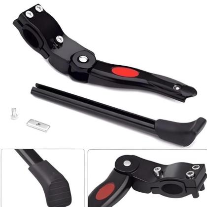 Imagem de Descanso Lateral Pezinho Alumínio De Descanso Para Bike Bicicleta Regulavel Emborrachado Com Apoio Aluminio Mtb Speed