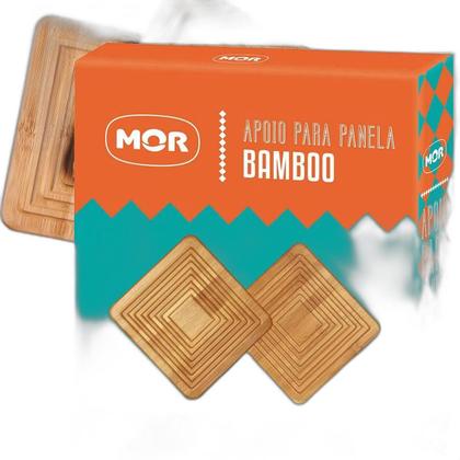 Imagem de Descanso Suporte Panela Apoio Para Panela Bamboo 2 Peças