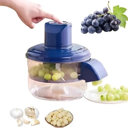 Imagem de Descascador de uvas automático, descascador de alho elétrico, pequeno descascador de frutas sem fio para uso doméstico