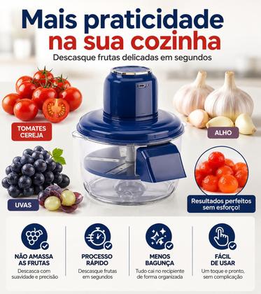 Imagem de Descascador Elétrico Para Descascar Uvas Frutas Alho Tomate Recarregável Legumes Verduras