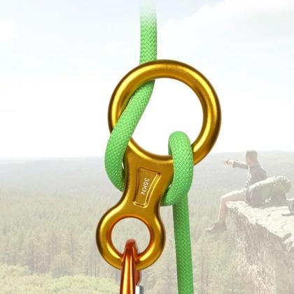Imagem de Descensor De Escalada Em Alumínio Em Forma De 8, Dispositivo De Segurança Para Escalada, Equipamento