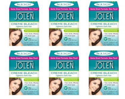 Imagem de Descolorante de cabelo Jolen Creme Lightener 30ml, pacote com 6