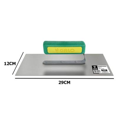 Imagem de Desempenadeira Aço Inox Lisa 12x29cm Cabo Aberto Galo