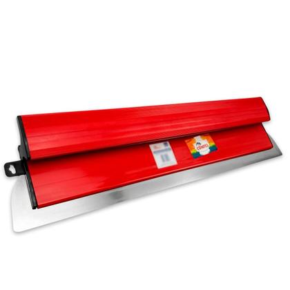 Imagem de Desempenadeira de Aço Flexível Compel Inox 25cm 40cm 60cm ou 80cm Ideal Argamassas e Massa Corrida