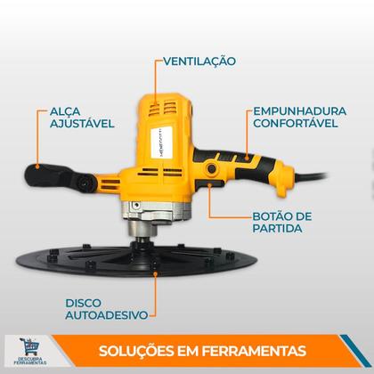 Imagem de Desempenadeira Elétrica MDE 1200 e Misturador Elétrico MEL 1200 ou MEL 1600 Reboco