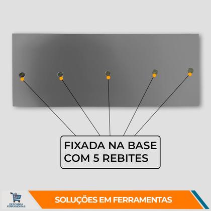 Imagem de Desempenadeira Lisa Galo 305 05 29x12cm Aço Temperado Com Cabo Fechado Argamassas Massa Corrida Gesso e Texturas Pedreiros Profissional