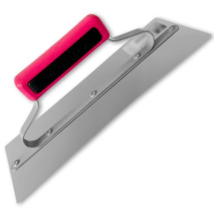 Imagem de Desempenadeira Lisa Galo 305 05 29x12cm Aço Temperado Com Cabo Fechado Argamassas Massa Corrida Gesso e Texturas Pedreiros Profissional