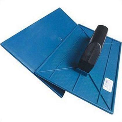 Imagem de Desempenadeira Pvc Emave Azul Lisa 15 X26Cm - Kit C/6 Pecas