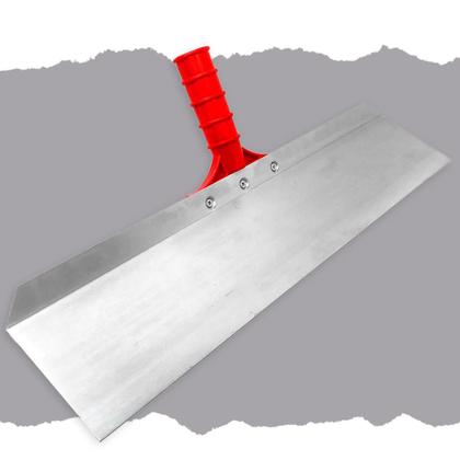 Imagem de  Desempenadeira Rodo Lisa / Dentada Timóteo 48cm Suporte Fixo com Rosca Universal Precisão e Acabamento Perfeito Profissional