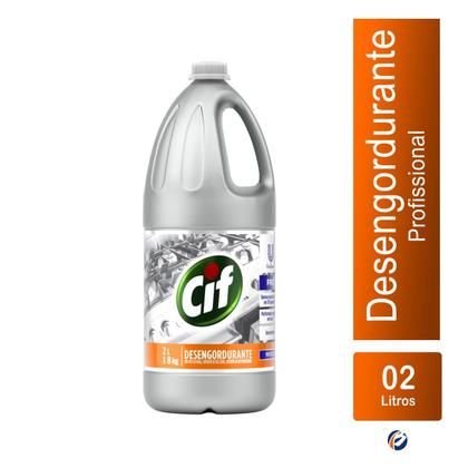 Imagem de Desengordurante Cif 2L Galão Ação 10 Segundos Inox Alumínio 4x Poder Limpeza Gordura Graxa Sem Perfume
