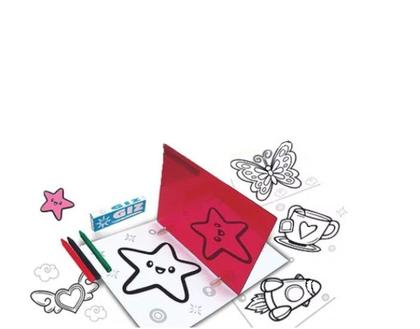 Imagem de Desenho Magico 20 Desenhos 3 Giz Espelhado Diversão Infantil