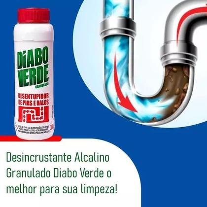 Imagem de Desentupidor de pias diabo verde 300g
