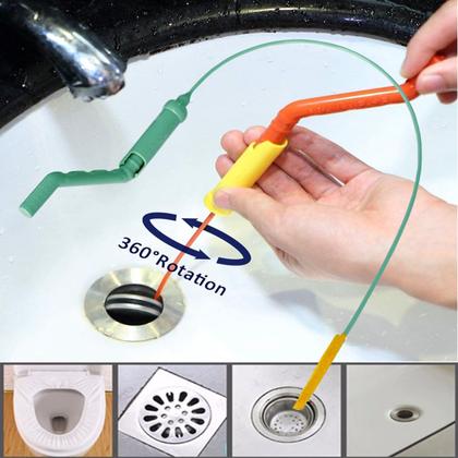 Imagem de Desentupidor Flexível Para Ralo Pia Cozinha Banheiro 63cm