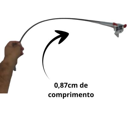 Imagem de Desentupidor Manual Tipo Mola Flexível Para Pia Vaso Ralos 87cm com Garras