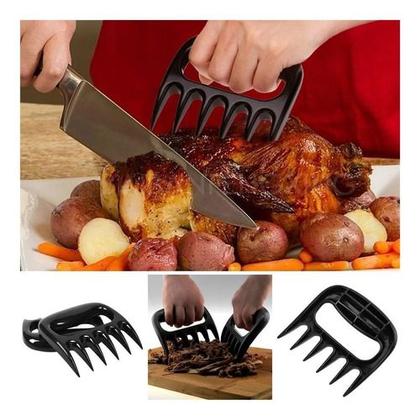 Imagem de Desfiador De Carne Garra 2 Peças Conjunto Para Fixar Desfiar Cortar Carne Churrasco