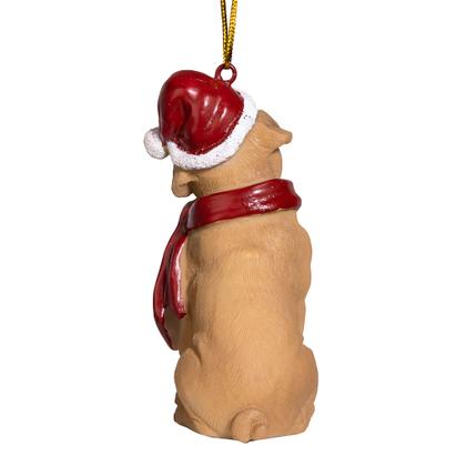 Imagem de Design de enfeites de Natal para cães Toscano Pug em cores
