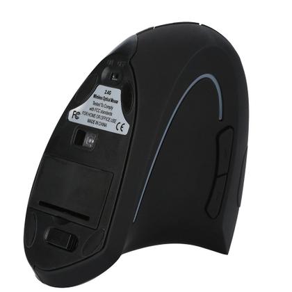 Imagem de Design de mouse vertical ergonômico sem fio USB 2.4G óptico 