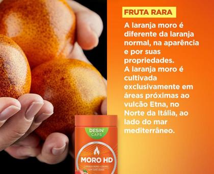 Imagem de Desinchá Laranja Moro HD Termogênico 60 Cápsulas