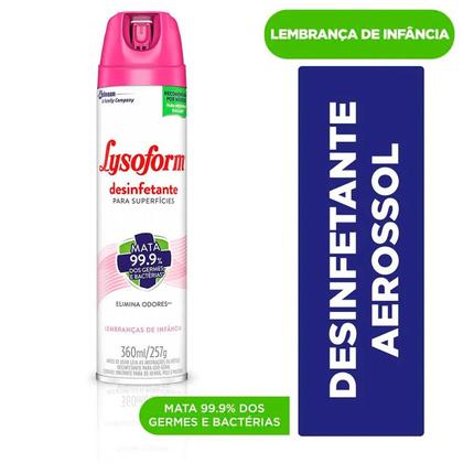 Imagem de Desinfetante Aerossol Lembrança de Infância 360ml Lysoform