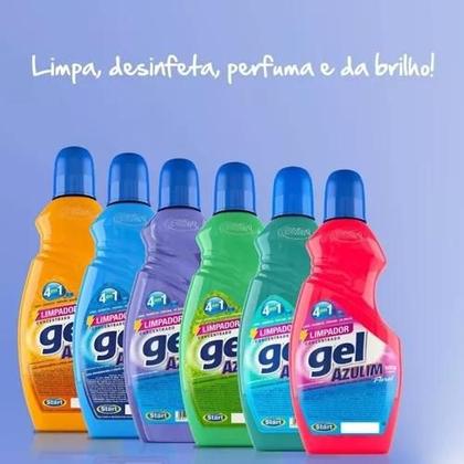 Imagem de Desinfetante Concentrado Gel 4 em 1 Azulim Lavanda 500gr