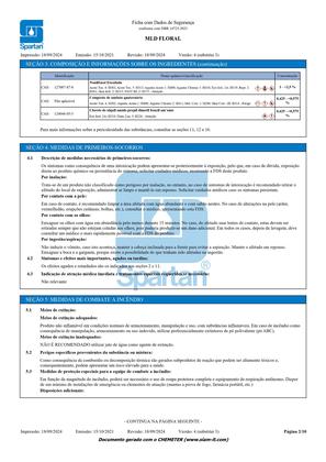 Imagem de Desinfetante Concentrado Spartan MLD Floral 5L