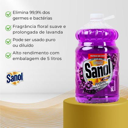 Imagem de Desinfetante lavanda 5l sanol (2028)