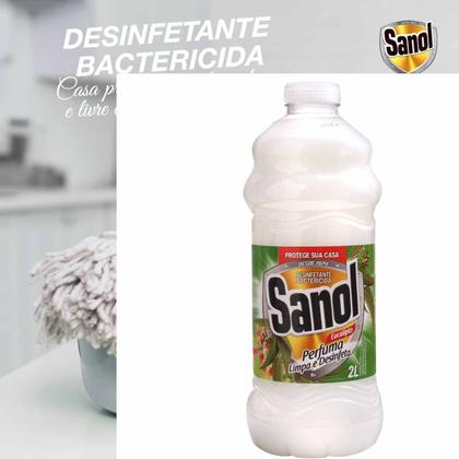 Imagem de Desinfetante Leitoso Eucalipto Sanol Bactericida 2 Litros