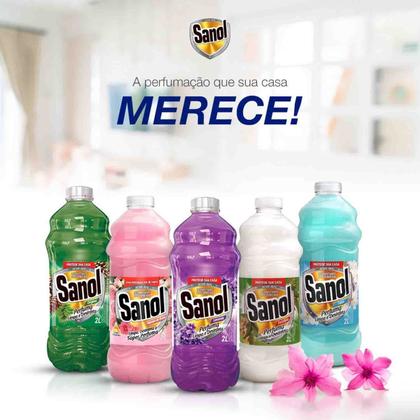Imagem de Desinfetante Leitoso Eucalipto Sanol Bactericida 2 Litros