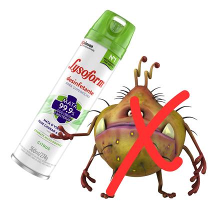Imagem de Desinfetante LYSOFORM aerosol Citrus 360ml