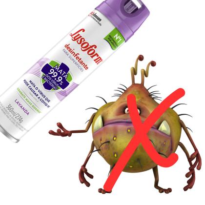 Imagem de Desinfetante LYSOFORM Aerosol Lavanda 360ml